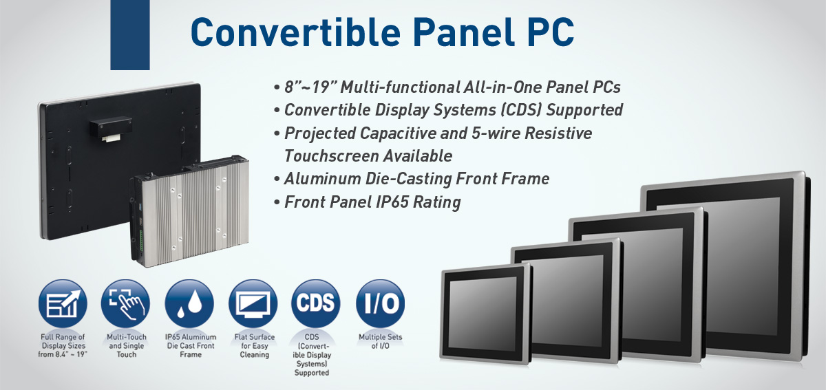 Cincoze Convertible Panel PC Combines Innovative Modularity, Rugged Design that Fulfills Wide Range of Applications.