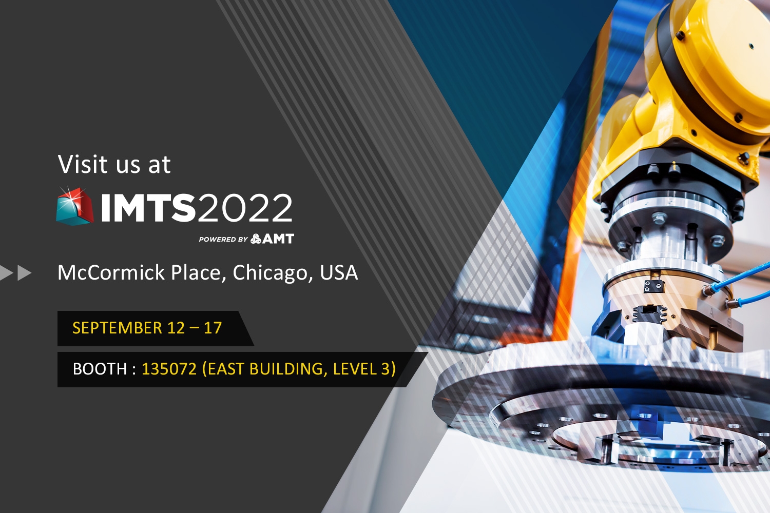 Visit us at IMTS 2022 !