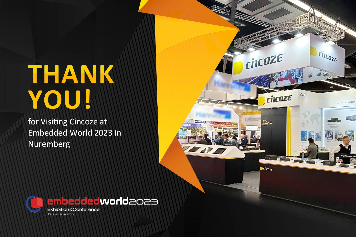 Thank You for Visiting Cincoze at Embedded World 2023 in Nuremberg