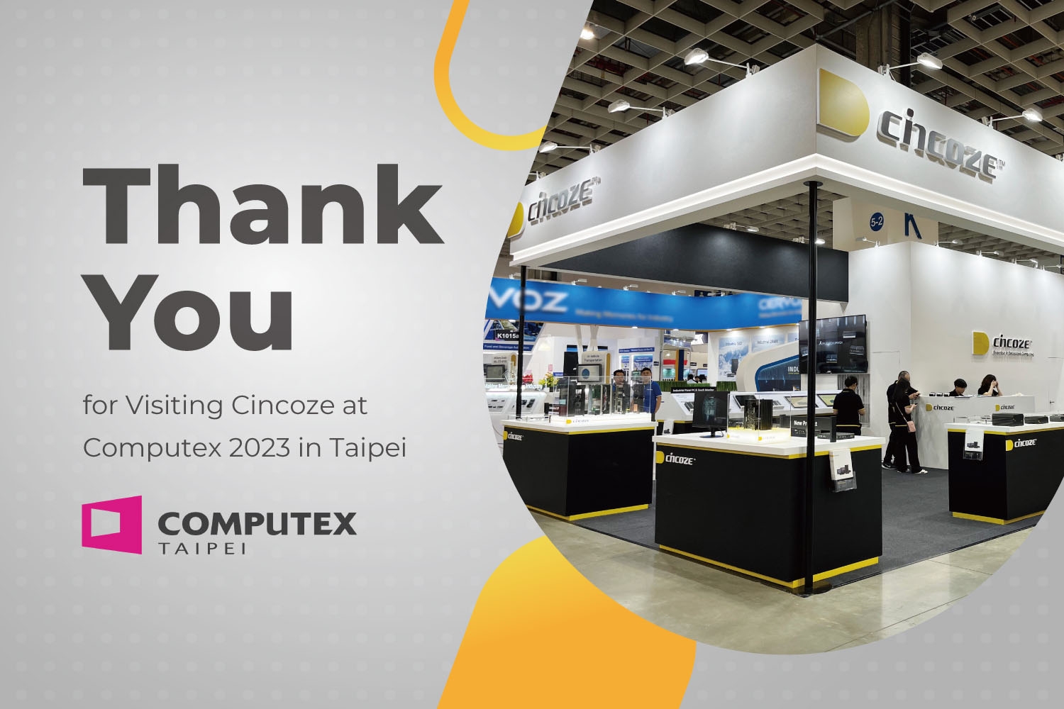 Thank You for Visiting Cincoze at Computex 2023 in Taipei