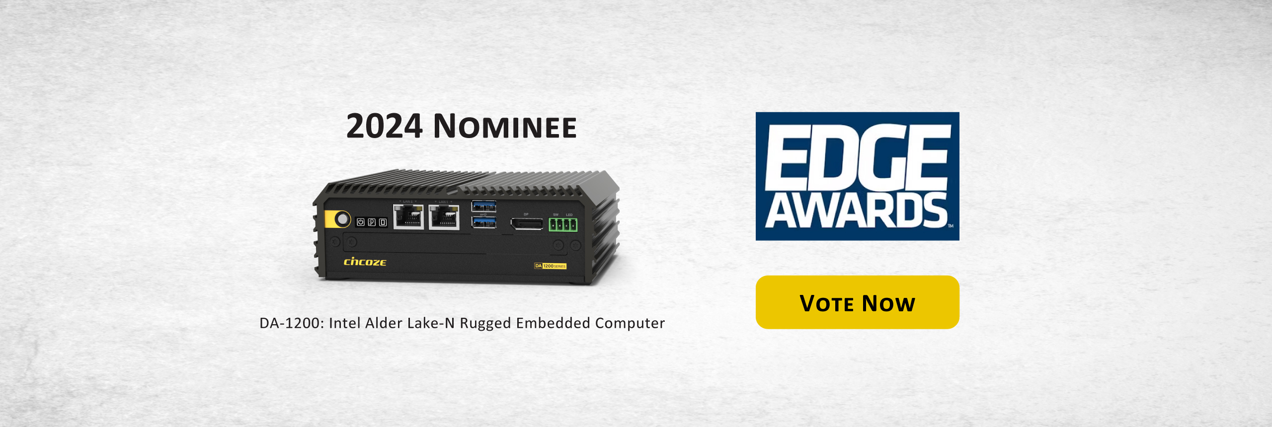 Cast Your Vote: Cincoze Rugged Embedded Computer in the 2024 EDGE Awards!