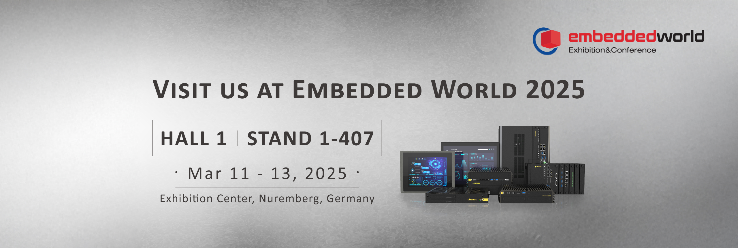 Visit Cincoze at Embedded World 2025 !