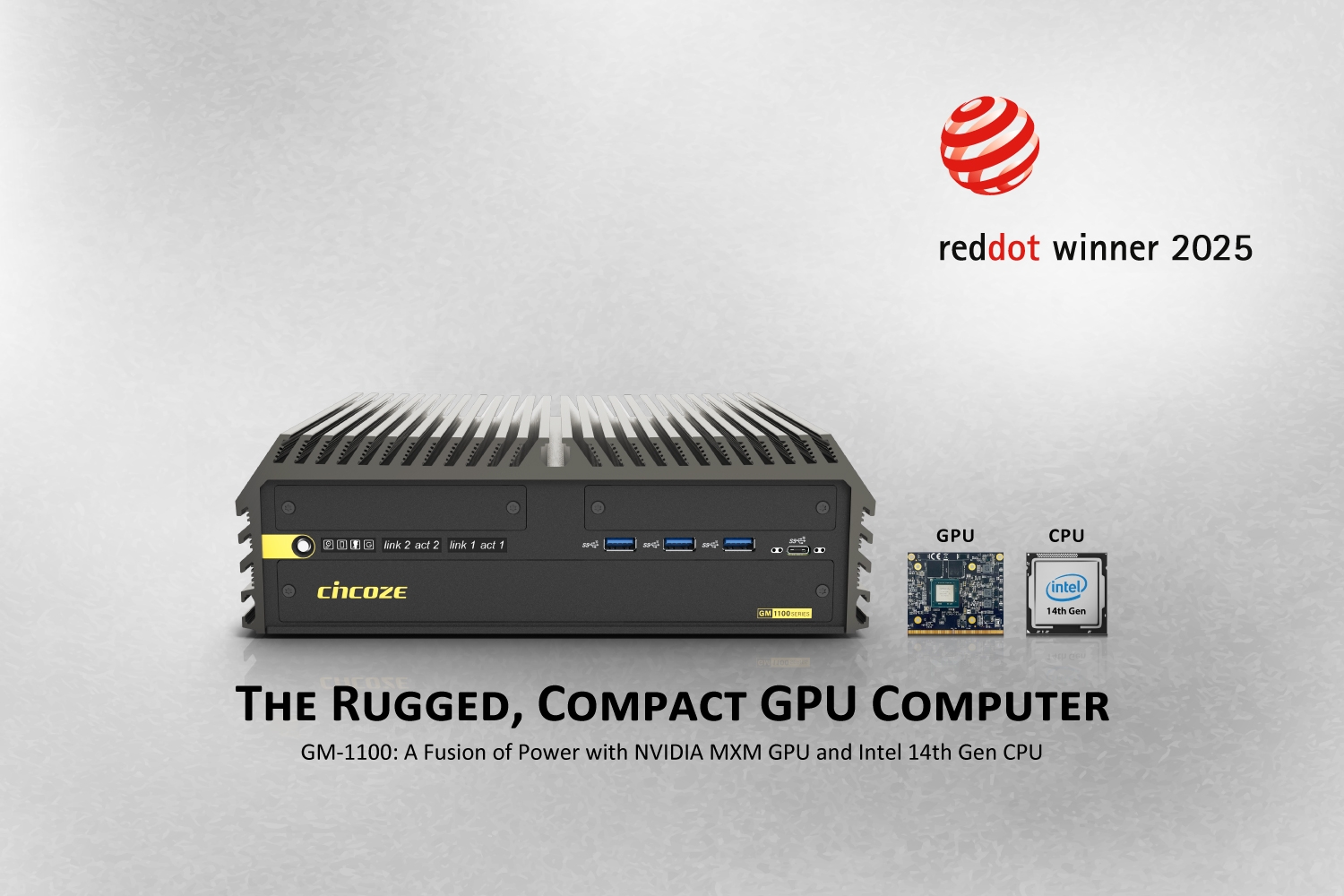 [ 产品聚焦 ] Cincoze GM-1100 嵌入式 MXM GPU 工控机