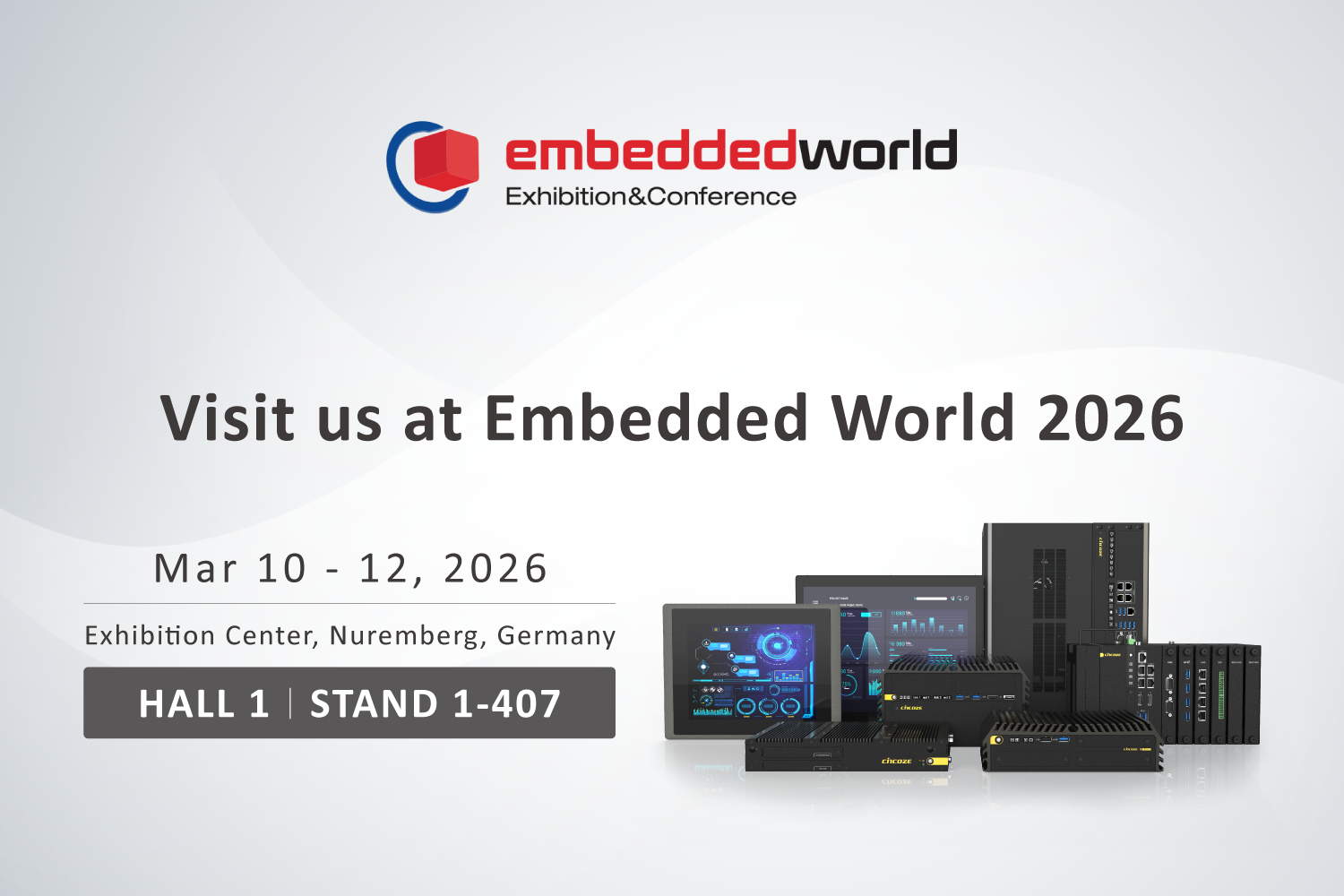 与 Cincoze 德承相遇在 2025 Embedded World !