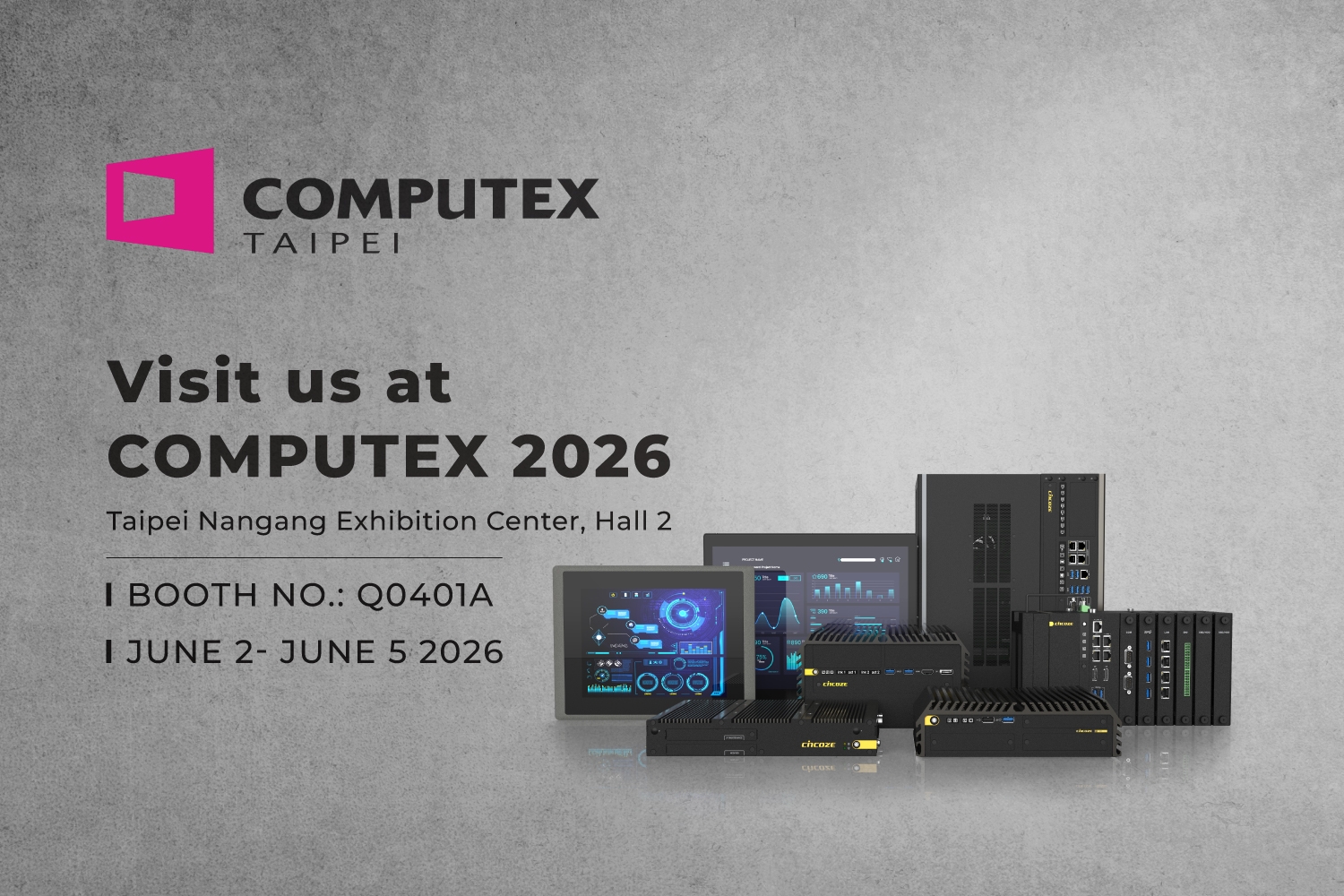与 Cincoze 德承相遇在 2026 Computex !